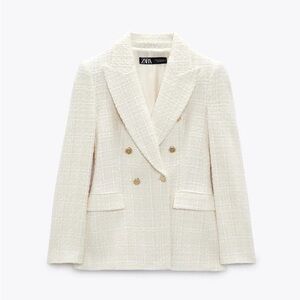Zara Women's Elegant Cream Blazer